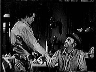 Bob, as Flint, with John McIntyre as Wagonmaster Chris Hale